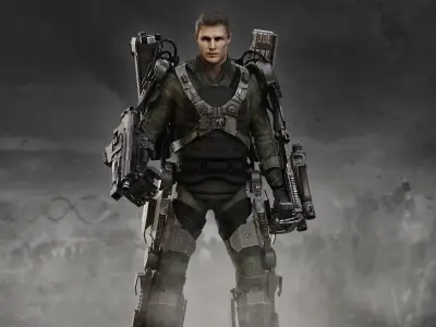 Exosuit from Edge of Tomorrow Low-poly 3D model