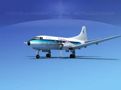 Martin 404 Flamingo 3D model