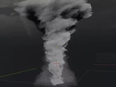 tornado in sky Free 3D model