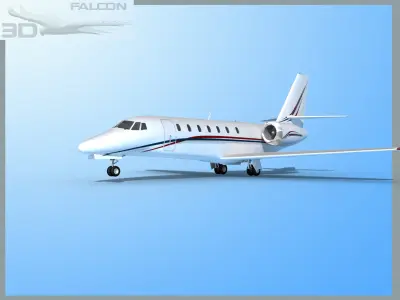 Falcon3D Citation Sovereign C680 FS09 3D model