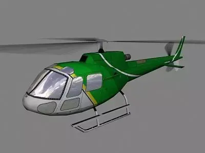 As-350 V3 Helicopter Low-poly 3D model