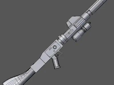 DC-15A Blaster rifle 3D model