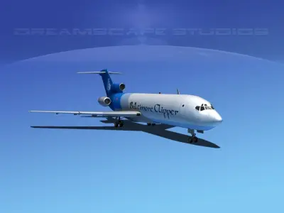 Boeing 727-200 Baltimore Clipper 3D model
