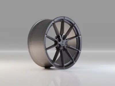 Japan Racing JR37 - Rims Low-poly 3D model