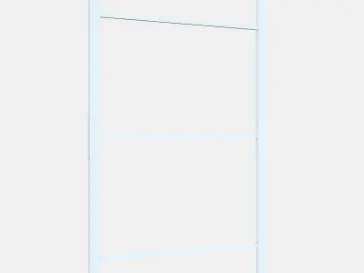 SKYTTA Sliding door frame 5 Low-poly 3D model