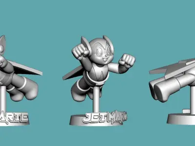 JET MARTE - COLLECTIBLE STATUE 3D print model