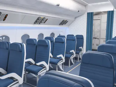 Airplane Cabin 3D model 3D model