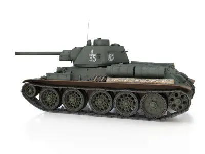 T-34-76 - Model 1943 - Soviet medium tank - K35 3D model