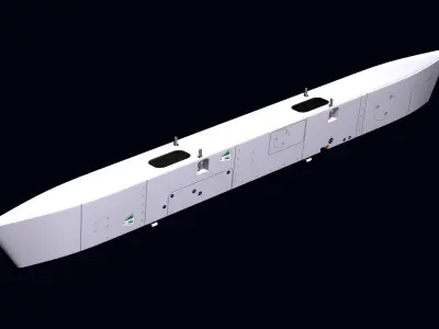 Ventral Pylon for Meteor Missile 3D model