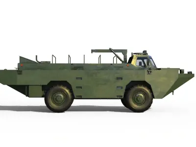 Pegaso 3550 1 VAP amphibious Low-poly 3D model