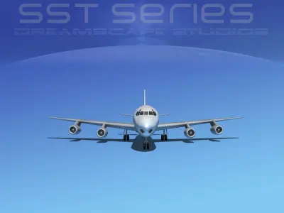 Douglas DC-8-61 LP SS 3D model