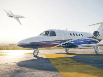 Private plane 3D model