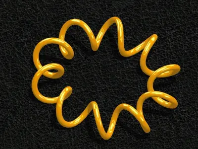 Welded helical spring Free 3D model