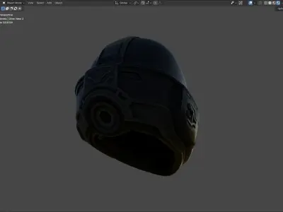 Helldivers 2 - Diver2 Helmet Low-poly 3D model