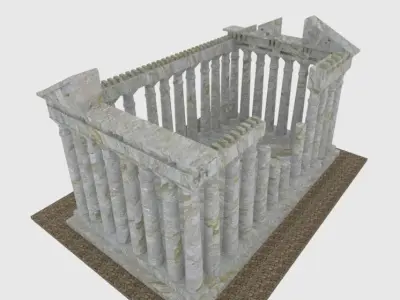 Blender 3D Athens Model Very Good quality Free low-poly 3D model