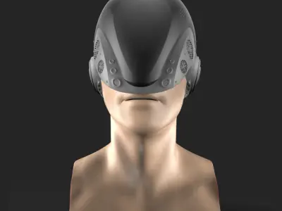 FREE SCIFI HELMET Free low-poly 3D model