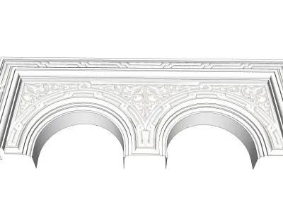 indian jodhpuri stone chatri 3d model 3D model