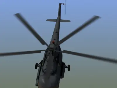 Mi17 Hip Helicopter 3D model