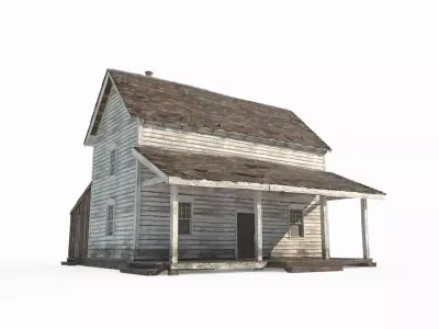 19th century architecture villa 3D model