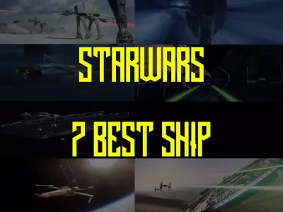 Star Wars 7 Vehicles Ship Pack -Star Wars 7 Character Set Of 7 3D print model