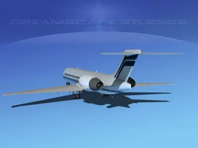 Boeing 717-200 Corporate 5 3D model