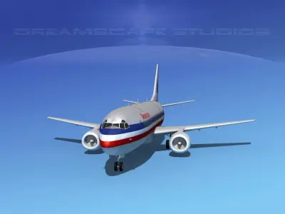 Boeing 737-300 American Airlines 3D model