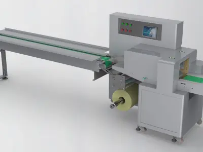 Pillow mask packing machine 3D model