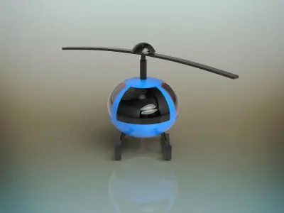 Toy Helicopter 3D model