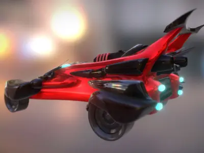 Vehicle car Free low-poly 3D model