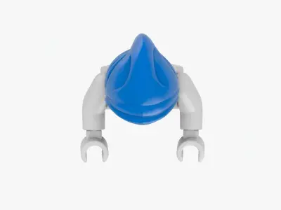 Lego Hoodie Hat with Minifigure 3D model