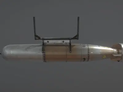 US Torpedo MARK13-2 Low-poly 3D model