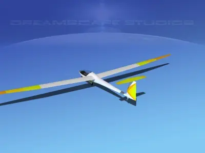 Glaser Dirks DG-200 15-metre Sailplane V10 3D model
