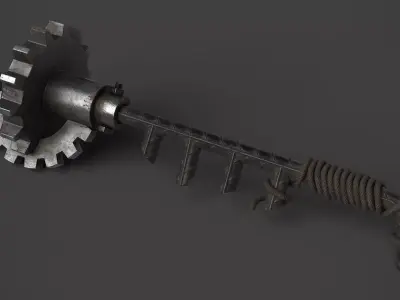 Modifiable Strike Weapon 08 Low-poly 3D model