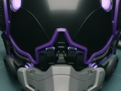 Sci-fi Helmet 3D model