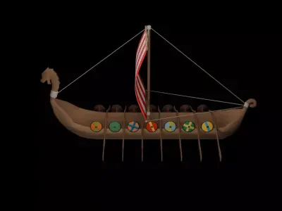 Longship 3D model