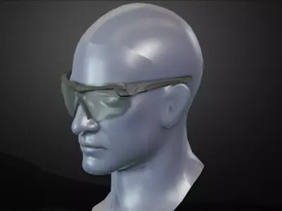 ESS Crossbow glasses Low-poly 3D model