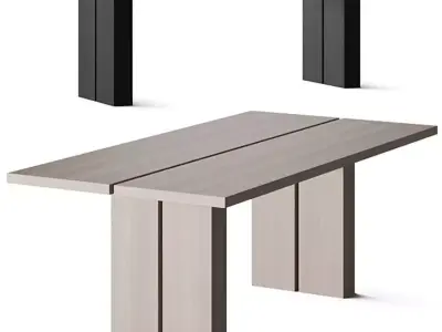Dining Tables Gervasoni Yaku Free 3D model