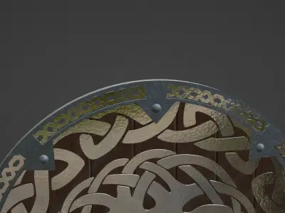 Viking Shield - Midgard 3D model