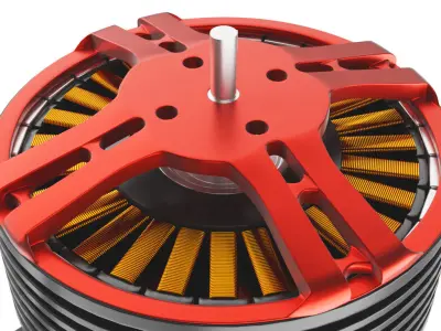 Brushless DC motor 3D model