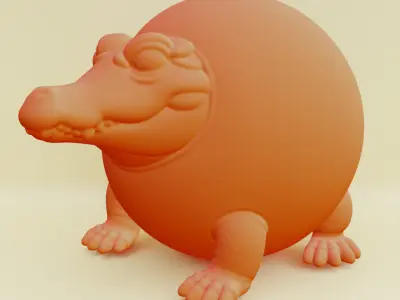 Glorbo Fruttodrillo Italian brainrot Printable 3D print model