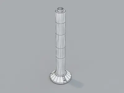 Traffic Column PBR Free low-poly 3D model