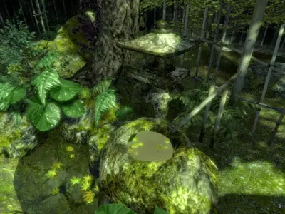 Japenese IRIS Garden Pack Low-poly 3D model