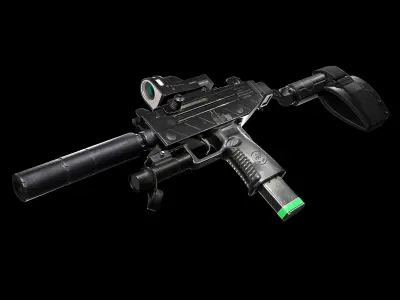UZI PRO Low-poly 3D model