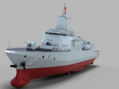 Chinese Navy Type 055 Destroyer 3D model