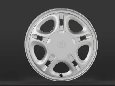 Toyota Corolla Bigbody Rims Low-poly 3D model