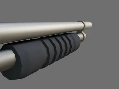 Shotgun 12 - Gun Weapon - Escopeta Low-poly 3D model