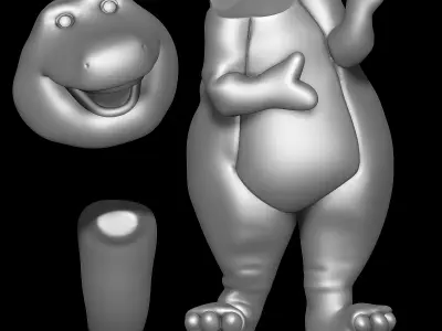 Barney the Dinosaur 3D print model