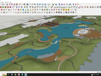 Lake view apartments sketchup models 3D model