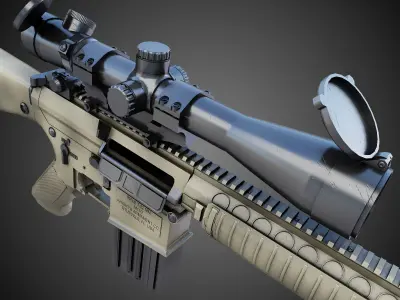 M110 SASS Hi-Res 3D model
