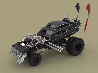 Gigahorse from the movie Mad Max Fury road 2015 3D model